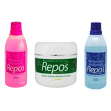 Repos 2 Removedor Esmaltes 500ml E 1 Rem Cutículas 120g