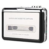 Reprodutor De Cassetes USB Conversor De Cassete Para MP3 Conversor De Captura De Fita USB Portátil Para MP3 Áudio Estéreo Reprodutor De Música Reprodutor De Cassetes Conversor De