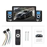 Reprodutor De MP5 De 5 Polegadas Para Carro Com Som Automotivo Bluetooth E Função De Câmera De Ré Compatível Com MirrorLink Carplay Com Fio Para Dispositivos Apple E Android Auto Com Fio 