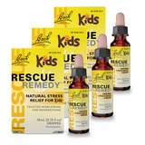 Rescue Remedy Kids Gotas Floral De Bach 10ml Kit 3 Unidades Sabor Sem Sabor