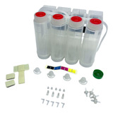 Reservatório Bulk Ink 500ml Cada Cor Total 2 Litros Vazio