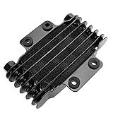 Resfriador De óleo Radiador De Resfriamento De óleo De Motor Qiilu Alumínio 85ml Para Motocicleta Sujeira Moto Atv Preto