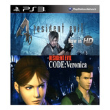 Resident Evil 4 + Code Veronica Jogos Ps3 Envio Rápido
