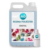 Resina Ag Cristal Poliéster 2 5kg C Catalisador