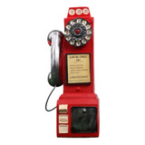 Resina Artesanato Vintage Telefone Antigo Decorativo A