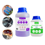 Resina Epoxi Incolor De Baixa Viscosidade Uv Kit Com 750g