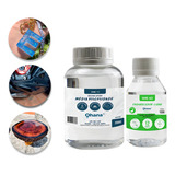 Resina Epoxi Ohana Média Viscosidade C Endurecedor Kit 300g Cor Incolor