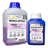 Resina Epoxi Vip Resinas Cor Transparente Baixa Espessura Uv Vr100 1 0 Kg