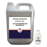 Resina Poliéster Cristal 20kg 5lt Diluente Catalisador