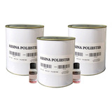 Resina Poliéster Para Laminação 3kg Catalisador 60ml Cor Caramelo