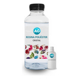 Resina Transparente 1kg Poliester Cristal C Catalisador