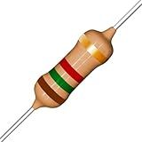 Resistor 1K5 1 5k 1 4W 5 Kit Com 100 Unidades Para Eletrônica