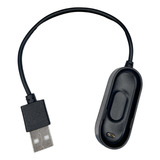 Respire Sport Cabo Carregador Compativel Com Mi Band 4 Cor Preto