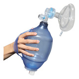 Ressuscitador Com Alça Ambu Reanimador Adulto Pvc Lumiar Cor Azul