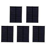 Restokki 5 Peças De Painel Solar Mini Módulo De Placa Celular Epóxi Kits De Sistema Solar DIY Para Bateria Brinquedos Carregador Luz 4V 150mA