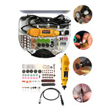Retifica Profissional 210pçs 650w C Maleta Extensor Lixadei