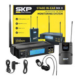 Retorno De Palco Sem Fio Fone In Ear Stage Mk 2 Skp Uhf