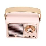 Retro Alto-falante Alto-falantes Do Vintage Para áudio Na Moda Antigo Rádio Para Para Hm11 Retro Rádio Portátil Alto-falante Vintage (rosa)