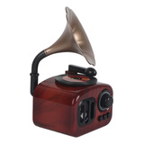 Retro Gramophone Classic Toca discos Som Estéreo Vinil