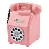 Retro Telefone Piggy Bank Estatueta Mesa