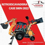 Retroescavadeira Case 580n 4x4 Cabinada 2022
