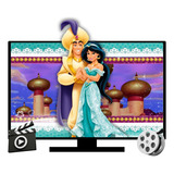 Retrospectiva Animada Digital Vídeo Slides Princesa Jasmine Cor Colorido