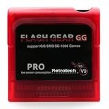 Retrotech Flash Game Gear 500 In 1 Game Cartridge V2 For Sega Game Gear GG Console Red