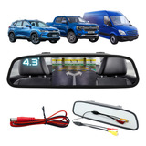 Retrovisor Automotivo Visor Espelho Tela Lcd 4 3 Veicular Nf