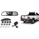 Retrovisor C Tela Camera Re Sensor De Estacionamento Strada