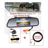 Retrovisor Camera De Re Com Extensão P/ Onibus Van Caminhão
