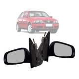 Retrovisor Controle Interno Vw Gol G3 4 Portas Original Par