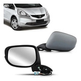 Retrovisor Fit 2009 10 À 2014 Elétrico Sem Pisca Capa Primer