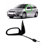 Retrovisor Focus 2002 2003 2004 2005 2006 2007 2008 Com Controle Manual Lado Esquerdo