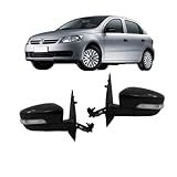 Retrovisor Gol Voyage G5 2009 A 2012 Lado Direito Elétrico C Pisca Metagal