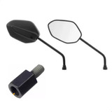 Retrovisor Gvs Honda Cg Titan 2014 C adaptador M8 Para Lead