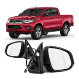 Retrovisor Hilux Srv Sw4 Elétrico Com Pisca Capa Cromada