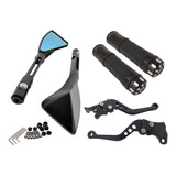 Retrovisor Manete Manopla Esportivo Alumínio Modelo Rizoma Pop 100 110 Cg 125 150 160 Ks Titan 150 160 ks Fan 150 160