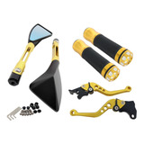 Retrovisor Manete Manopla Motocicleta Esportivo Alumínio Modelo Rizoma Tomak Cb 300 Flex Cbx 250 Twister Cbx 200 Strada