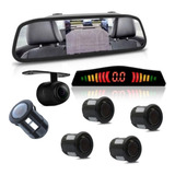 Retrovisor Monitor Tela 4 3 Camera Ré Sensor Preto 18mm