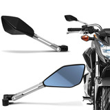 Retrovisor Prata Moto Esport Tipo Rizoma