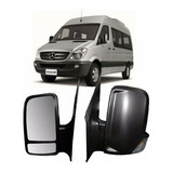 Retrovisor Sprinter Manual C Pisca 2012 2013 2014 2015 2017 Braco Curto Esquerdo