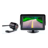 Retrovisor Tela Auxiliar Monitor Mini Van Escolar Câmera Ré