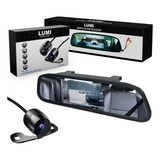 Retrovisor Visor Espelho Tela Lcd Veicular C Câmera De Re Lumi
