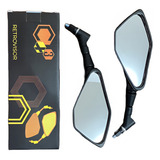 Retrovisor Z400 Articulado 360 Honda Haste Curta Convexa