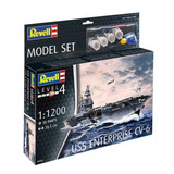 Revell 65824 Uss Enterprise Cv-6 1/1200 Model-set