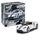 Revell 85-1235 2017 Ford GT Model Car Kit 1-24 Scale 27-Piece Skill Level 2 Plastic Easy-Click Model Building Kit- White