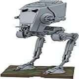 Revell Bandai Original 01202 Star Wars At ST All Terrain Scout Transport Inc Chewbacca 1 48 Scale Unbuilt Pre Coloured Clip Together Non Glue Articulated Plastic Model Kit With Display Base