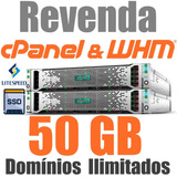 Revenda De Hospedagem Whm cpanel 50gb Ssd Litespeed