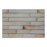 Revestimento Brick Tijolinho Plaqueta Branca Mesclada Lisa