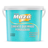 Revestimento Cimento Queimado Perolizado 3kg Maza Azul Tif 
